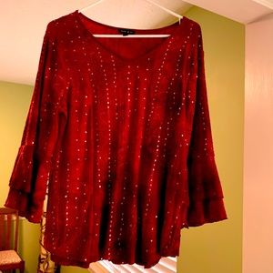 Dressy blouse size medium Sami & Jo brand gently worn